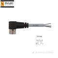 M8 موصل الزاوية الإناث 4-Pin Pur Cable 3Meter